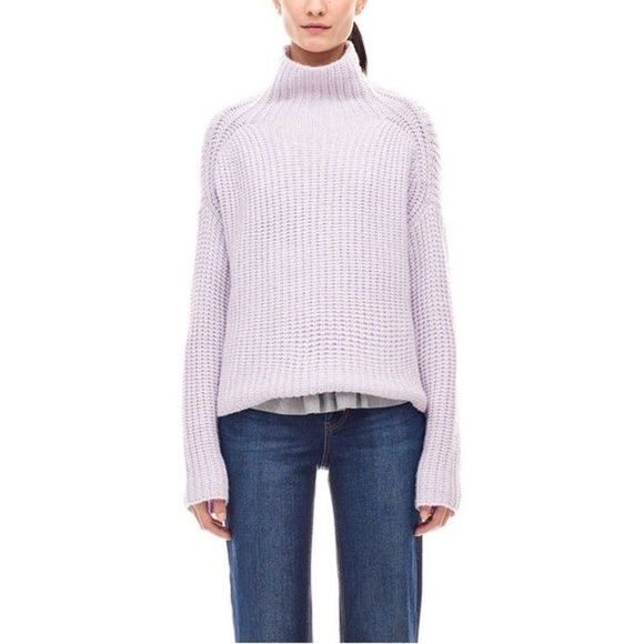 LA VIE x REBECCA TAYLOR Ribbed Turtleneck Chunk Knit Pullover Sweater - Picture 1 of 10